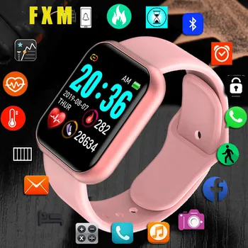 Y68 Bluetooth Женские Спортивные Умные часы, Мужские Водонепроницаемые Смарт-часы, Пульсометр, смарт-Android Relogio, фитнес-трекер, reloj