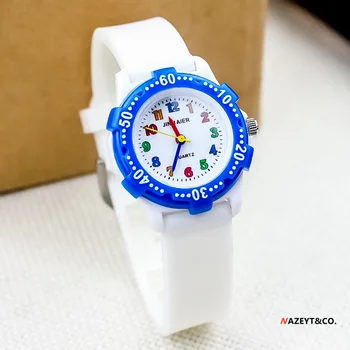Новые детские 3D кварцевые часы с корейским мультяшным динозавром для мальчиков и девочек, силиконовые часы для начальной школы, простые часы