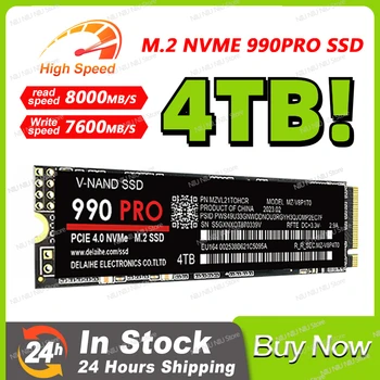 Новый 4 ТБ 990PRO Новейший Высококачественный твердотельный накопитель Высокоскоростной M.2 NVME SSD 512 ГБ 1 Тб 2 Тб 4 ТБ SSD Жесткий диск M2 Sata3