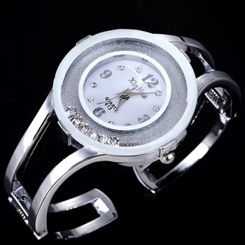 Роскошные женские часы-браслет, кварцевые модные часы-браслет, кристалл из нержавеющей стали, бренд xinhua, повседневные часы, наручные часы relojes