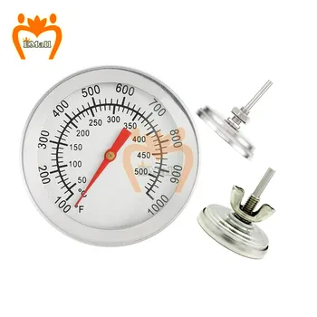 Термометр для Духовки для приготовления барбекю, Мясной Кухонный Измеритель температуры Пищи, Датчик для Гриля, Зонд из нержавеющей Стали с Двойным Датчиком 50-540 ℃